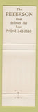 Matchbook Cover - WM Peterson Oil Portland CT 1973