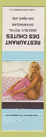 Matchbook Cover - Restaurant Des Chutes Shawinigan QC pinup