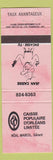 Matchbook Cover - Caisse Populaire D' Orleans QC pink