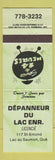 Matchbook Cover - Depanneur Du Lac Lac Au Saumon QC green