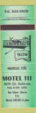 Matchbook Cover - Motel 111 Val D'Or QC green