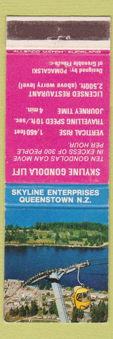 Matchbook Cover - Skyline Gondola Lift Queenstown New Zealand