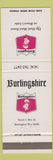 Matchbook Cover - Burlingshire Burlington WI