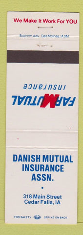 Matchbook Cover - Farm Mutual Insurance Cedar Falls IA