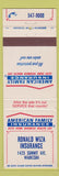Matchbook Cover - American Family Insurance Waukesha WI WEAR