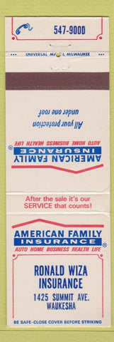 Matchbook Cover - American Family Insurance Waukesha WI WEAR