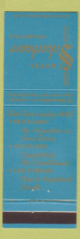 Matchbook Cover - Hotel Scharbauer Midland TX