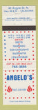 Matchbook Cover - Angelo's Hot Corner Caledonia ON