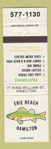 Matchbook Cover - Erie Beach Hamilton ON