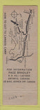 Matchbook Cover - Canada Camp Lavigne ON