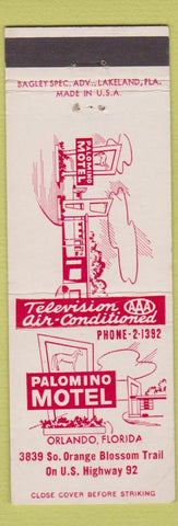 Matchbook Cover - Palomino Motel Orlando FL