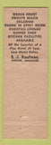 Matchbook Cover - Malvern Motel Miami Beach FL