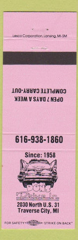 Matchbook Cover - Don's Drive In Traverse City MI