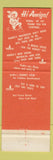 Matchbook Cover - South of the Border Hamer SC