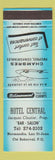 Matchbook Cover - Hotel Central Roberval QC blue