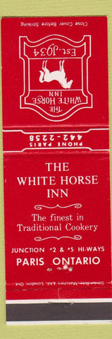 Matchbook Cover - White Horse Inn Paris ON