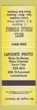 Matchbook Cover - Hotel Feuille D'Erable Louiseville QC yellow