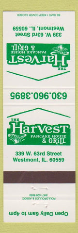 Matchbook Cover - Harvest Pancake House Grill Westmont IL