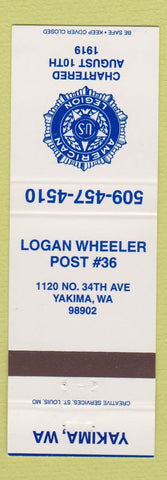 Matchbook Cover - American Legion Yakima WA