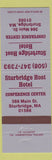 Matchbook Cover - Sturbridge Host Hotel MA