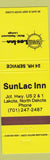Matchbook Cover - SunLac Inn Lakota ND