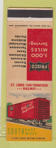 Matchbook Cover - Frisco Railroad