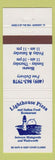 Matchbook Cover - Lighthouse Pizza Italian Wadsworth TX