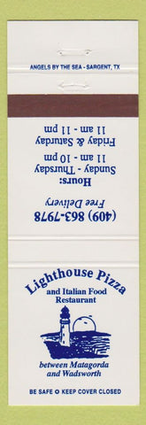 Matchbook Cover - Lighthouse Pizza Italian Wadsworth TX