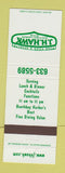 Matchbook Cover - JH Hawk Restaurant Boothbay Harbor ME