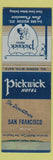 Matchbook Cover - Pickwick Hotel San Francisco CA WEAR