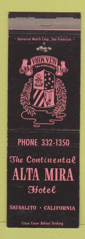 Matchbook Cover - Alta Mira Hotel Sausalito CA