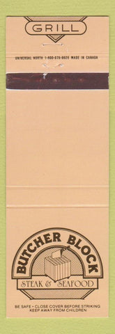 Matchbook Cover - Butcher Block Steak Albany Plattsburgh New Hartford NY
