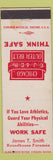 Matchbook Cover - Chicago Out Belt Railroad Safety James Smith WEAR