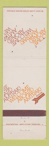 Matchbook Cover - Amtrak Trains Railroad WEAR