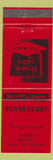 Matchbook Cover - Silver Court Silver City MI red