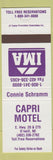Matchbook Cover - Capri Motel O'Neill NE