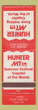 Matchbook Cover - Hunter Mountain Hunter NY skiing