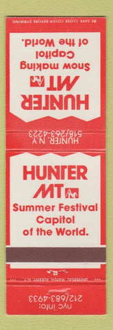 Matchbook Cover - Hunter Mountain Hunter NY skiing