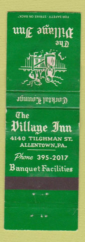 Matchbook Cover - Village Inn Allentown PA WORN BACK