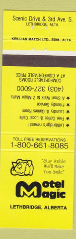 Matchbook Cover - Motel Magic Lethbridge AB