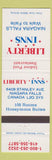 Matchbook Cover - Liberty Inns Niagara Falls ON