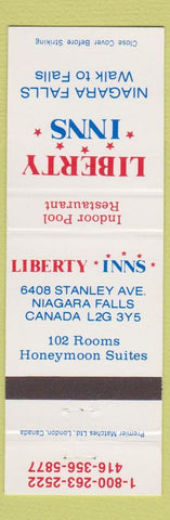Matchbook Cover - Liberty Inns Niagara Falls ON