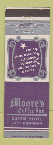 Matchbook Cover - Moore's Coffee Inn Curtis Hotel East Kildonan Winnipeg MB
