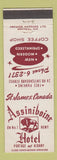 Matchbook Cover - Assiniboine Hotel St James MB buffalo