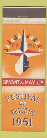 Matchbook Cover - 1951 Festival of Britain Bryant and May