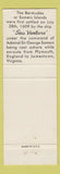 Matchbook Cover - Arms Bermuda