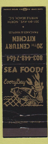 Matchbook Cover - 20th Century Kitchen Myrtle Beach SC