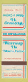 Matchbook Cover - Westward Ho Motel Casino Las Vegas NV