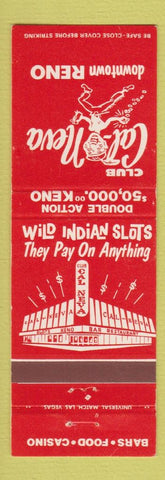 Matchbook Cover - Club Cal Neva Casino Indian Reno NV