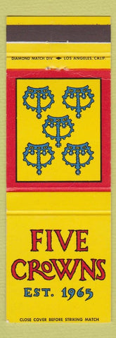 Matchbook Cover - Five Crowns Corona Del Mar CA